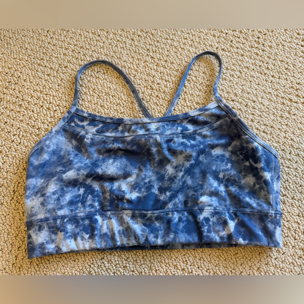 GapFit Blue Activewear Sports Bra Size Large Athletic Athleisure Workout